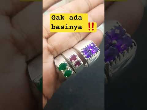 Gak ada basinya !! batu permata ring perak , costum ring original silver #batuakik #gemstone
