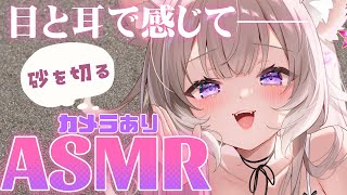 【実写ASMR】囁きと砂を切る音── / whispers and sound of sand for sleep【夜絆ニウ / NeoPo
