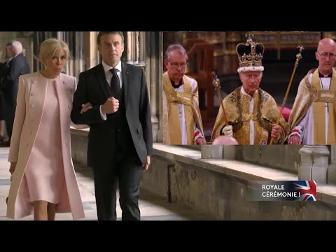 Couple Macron au couronnement de Charles III : la magnifique tenue de Brigitte pour la cérémonie