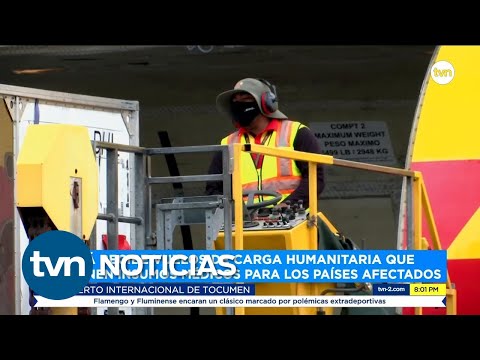 Panamá recibe vuelos de carga humanitaria que contienen insumos médicos