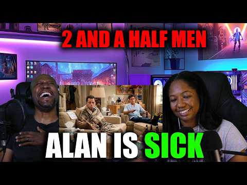 Two and a Half Men  -Alan is sick & Charlie Scores a Date  (Reaction)