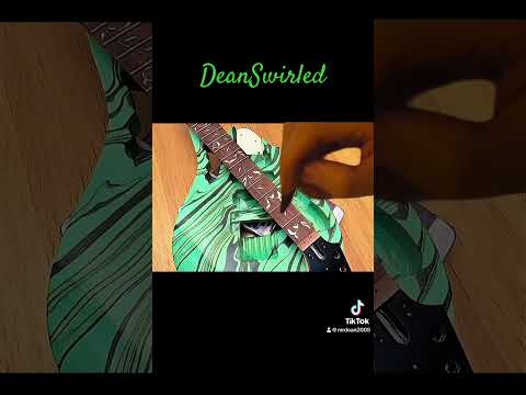 Swirling( green & black guitar body) # shorts #shortvideo #guitar