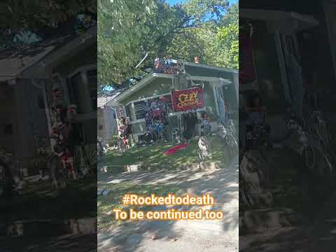 #eastside #indianapolis #decorations #spookyseason #halloween #skeleton #rock #metal #rolls #crazy