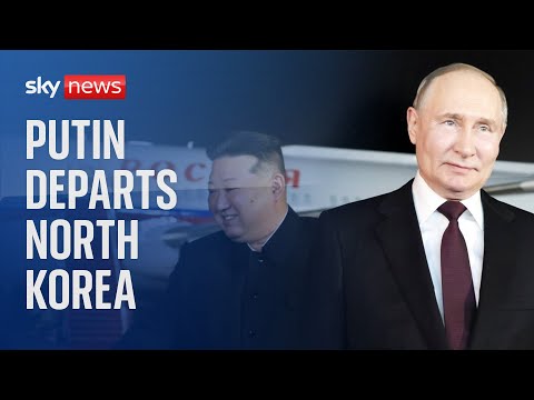 Watch live: Russian President Vladimir Putin departs Pyongyang
