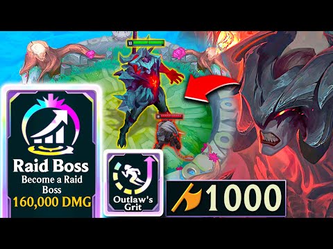 160,000 DAMAGE - Riot OVERBUFFED Aatrox: Disgusting Q Damage with Raid Boss | League Arena Gameplay