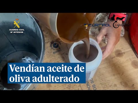 Once detenidos por vender aceite de oliva adulterado en el extranjero