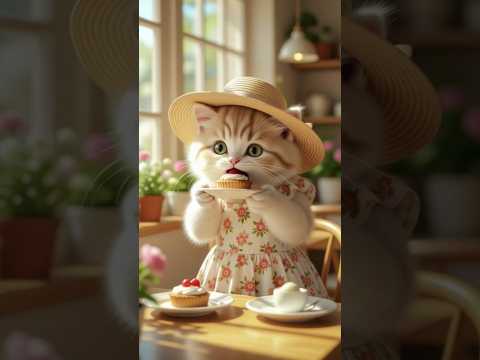 Yummy, sweet delight for little kitten 😸