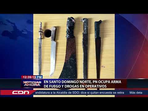 En Santo Domingo Norte, PN ocupa arma de fuego y drogas en operativos