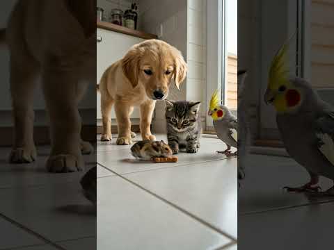 Everyone waits as hamster checks the snack 🐹🍪👀