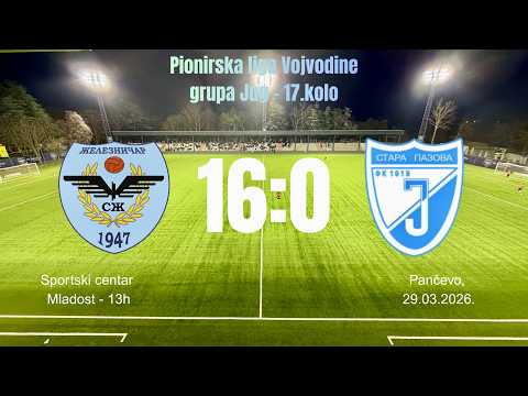 Pioniri: FK Železničar- FK Jedinstvo (SP) 16:0