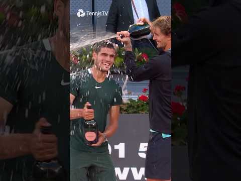 Alcaraz & Zverev’s Champagne Celebration 🍾