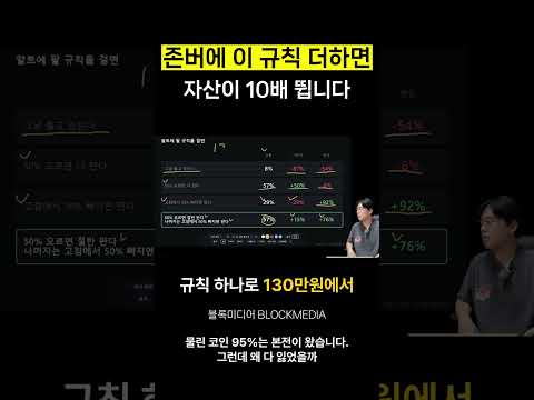 존버에 이 규칙 더하면 자산이 10배 뜁니다