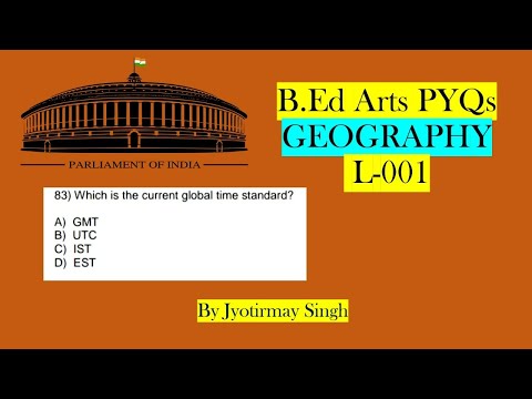 Odisha B.Ed Arts Previous year Question Paper Discussion //Geography // Full Analysis Part-001