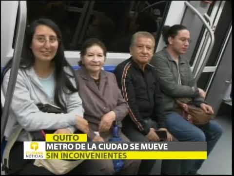 Metro de la ciudad se mueve sin inconvenientes - Quito
