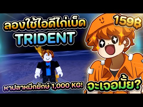 ใช้ไอดีไก่เบ็ดTridentหาปลาหม