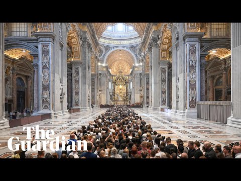 Faithful pay homage to Pope Francis in St Peter's Basilica – watch live