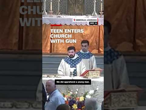 Teen enters church with gun