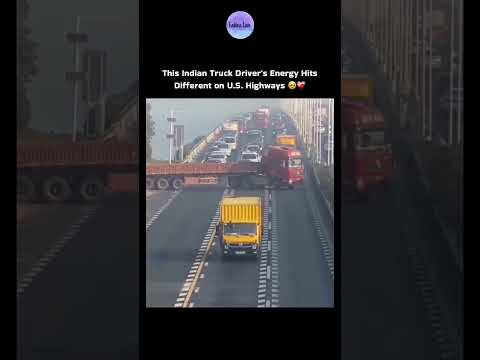 This Indian Truck Driver's Energy Hits Different on U.S. Highways 🛣️