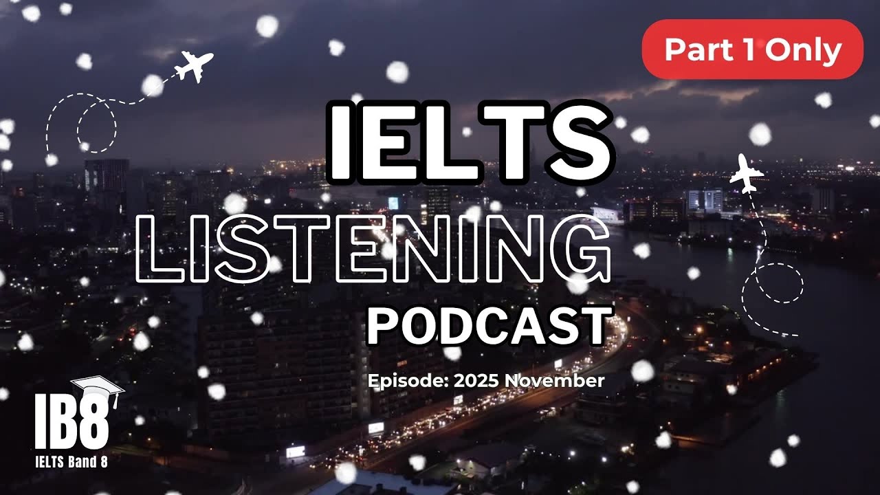 IELTS Listening Podcast Part 1 November Test | Luyện nghe tiếng Anh thụ động | IELTS Test & ASMR