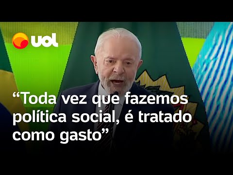 Lula defende investimento em educação e saúde: 'Toda vez é tratado como gasto; isso é uma doutrina'