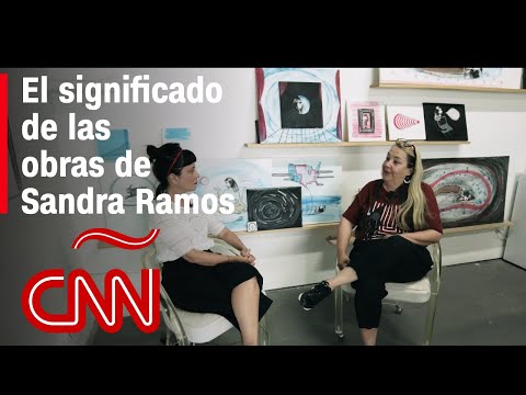 ¿Qué significan los puentes y el personaje de una niña en las obras de Sandra Ramos?