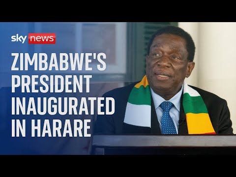Zimbabwe's President Emmerson Mnangagwa inaugurated in Harare