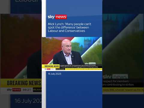 Mick Lynch: 'Many people can't spot the difference' between Labour and Tories