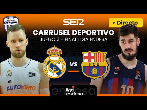REAL MADRID vs FC BARCELONA | EN VIVO | JUEGO 3 DE LA FINAL - LIGA ENDESA ACB EN DIRECTO