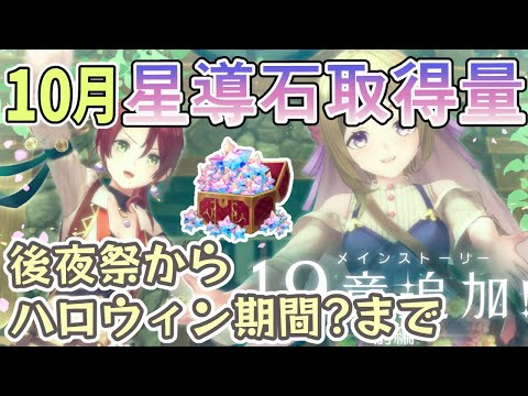 【レスレリ】10月分星導石量発表【レスレリアーナのアトリエ】