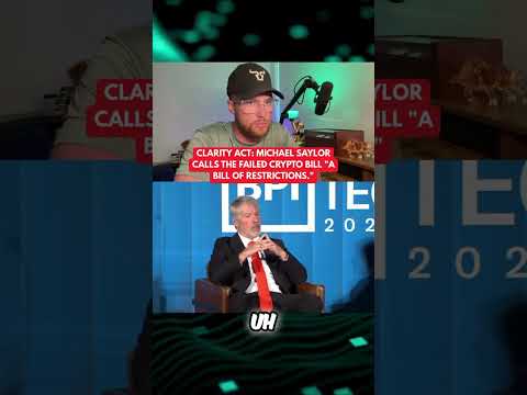 RIPPLE XRP: MICHAEL <strong>SAYLOR</strong> CALLS THE CLARITY ACT "A BILL OF RESTRICTIONS"!