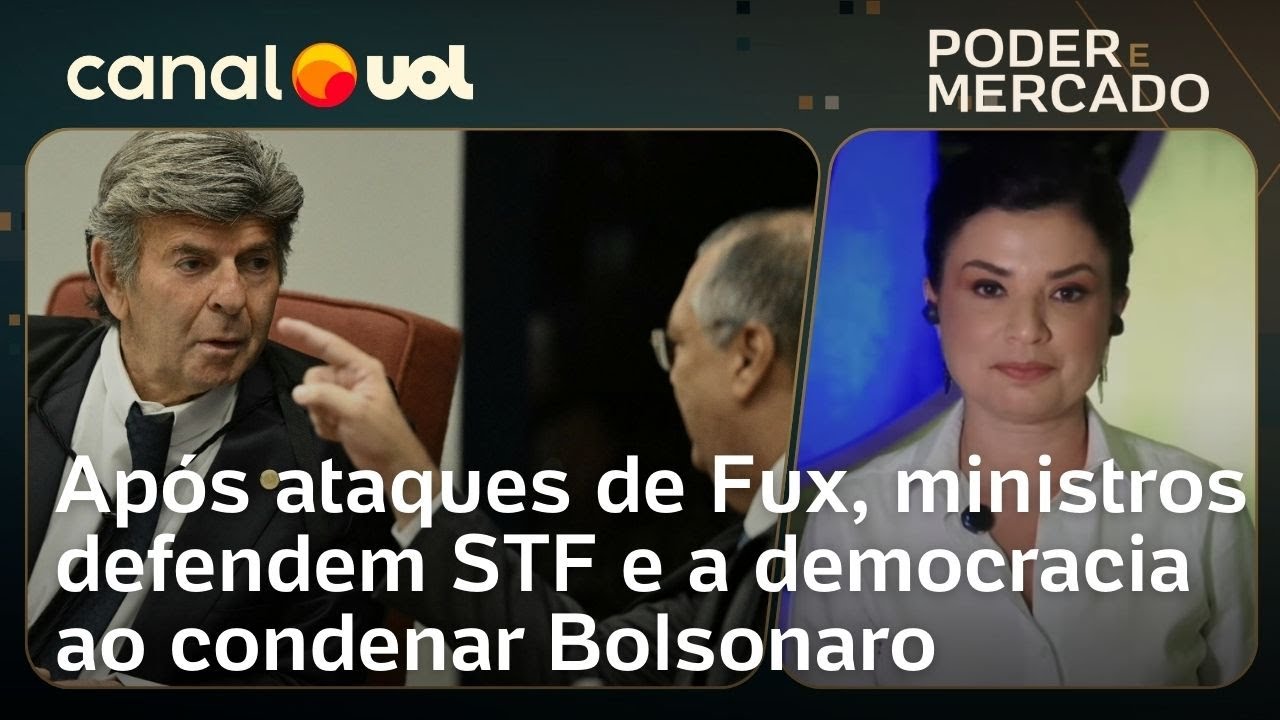 Atacados por Fux colegas defendem STF e a democracia ao condenar Bolsonaro | Raquel Landim