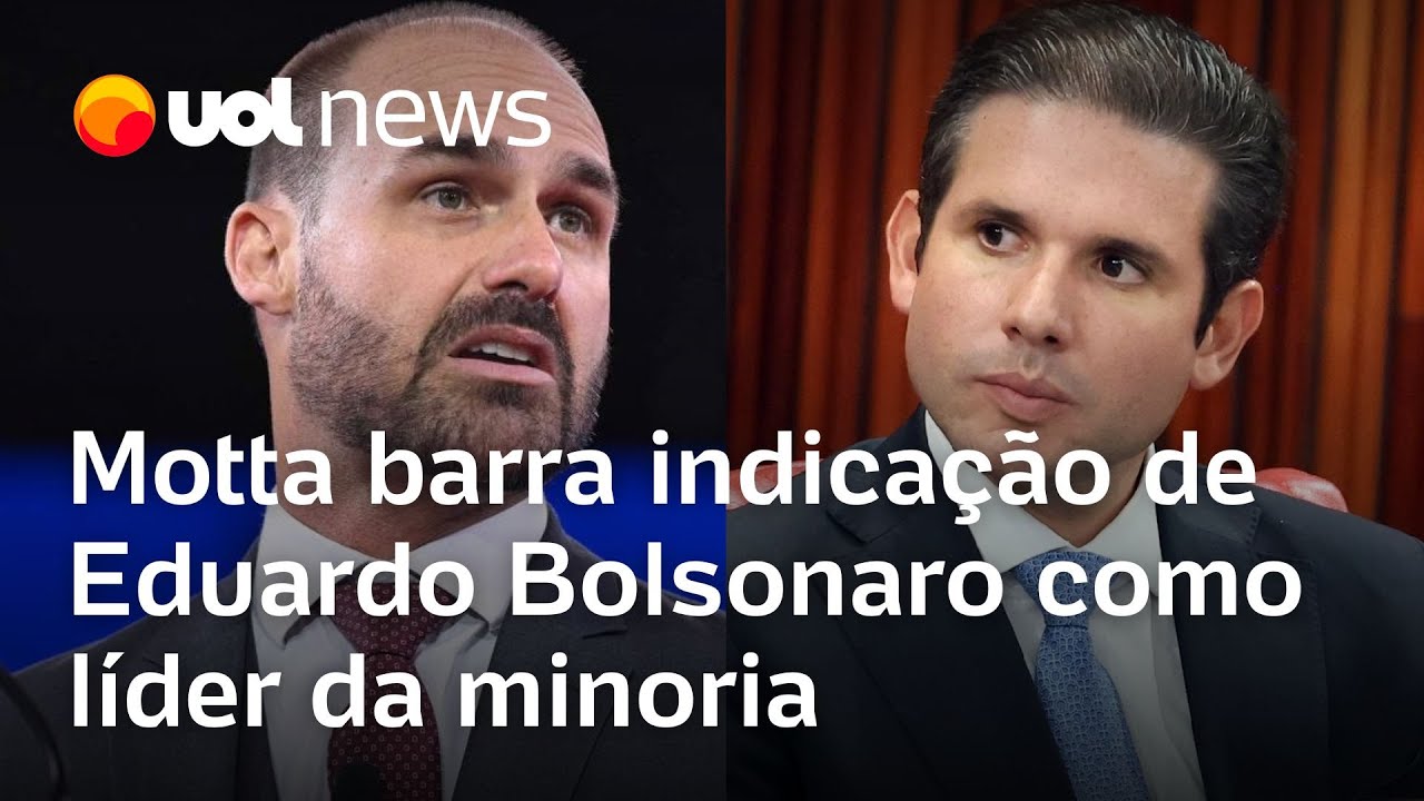 Motta barra indicação de Eduardo Bolsonaro como líder da minoria e deputado pode ser cassado
