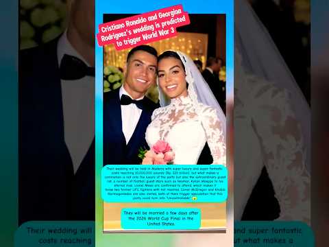 Cristiano Ronaldo and Georgina Rodriguez Wedding Prediction #shorts #ronaldo #georginarodriguez