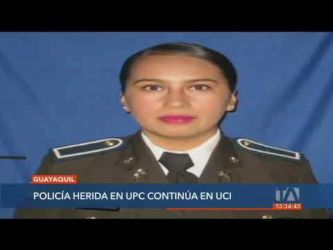 Policía herida en UPC continúa en UCI