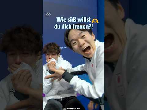 Pure Freude im Eiskunstlauf | Olympia | Sportschau #shorts