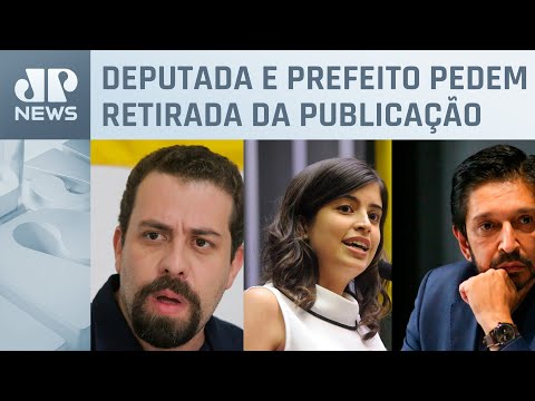 Tabata e Nunes protocolam representação contra Boulos