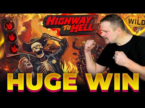 MY INSANE BIG WIN ON HIGHWAY TO HELL (INCREDIBLE WIN)