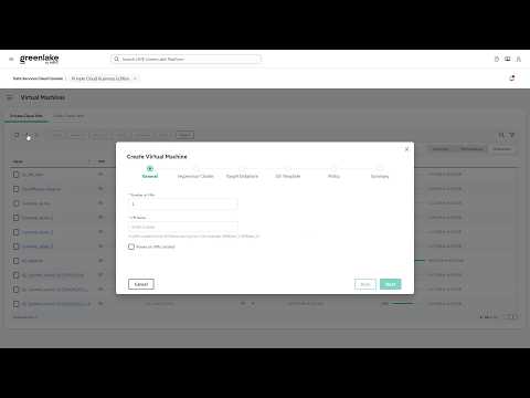 Provision VMware virtual machines with HPE Private Cloud PC3000