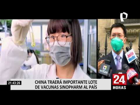 Embajador de China en Perú: Trataremos de que lleguen más vacunas de Sinopharm