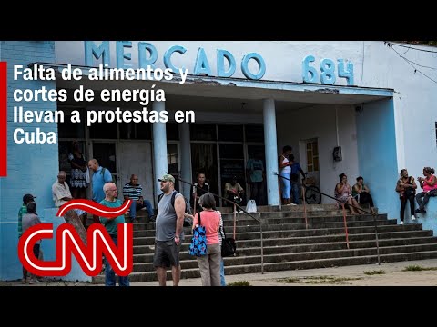 Manifestantes en Cuba rechazan cortes de luz y escasez de alimentos