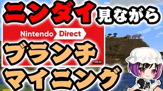 【マイクラ】ブランチマイニングしながらニンダイを振り返る