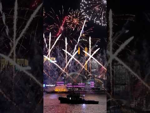 Hong Kong fireworks display marks China’s National Day