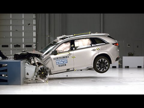 2024 Mazda CX-90 updated moderate overlap IIHS crash test