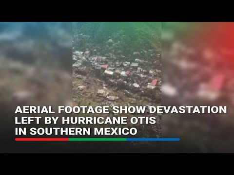 Aerial footage shows devastation left by Hurricane Otis in southern Mexico