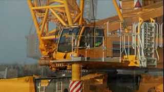 Statistikker subtraktion Grønne bønner Liebherr - LR 1600/2-W: 600 tonne crawler crane on narrow crawler travel  gear - YouTube
