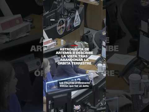 Escucha a astronauta de Artemis II describir la vista tras abandonar la órbita terrestre