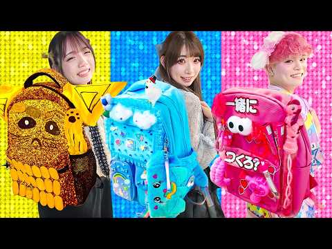 カラフルカラーに大変身！遠足リュックをデコデコしてみた！【DIY】