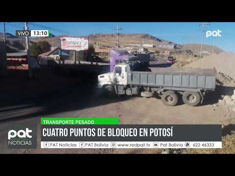 Cuatro puntos de bloqueo en dpto.  Potosí