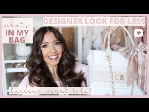 Video: DESIGNER LOOK FOR LESS bag under 0 + what's in my tote bag?! 💕