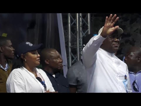 Congolese president Félix Tshisekedi holds campaign rally in Goma
